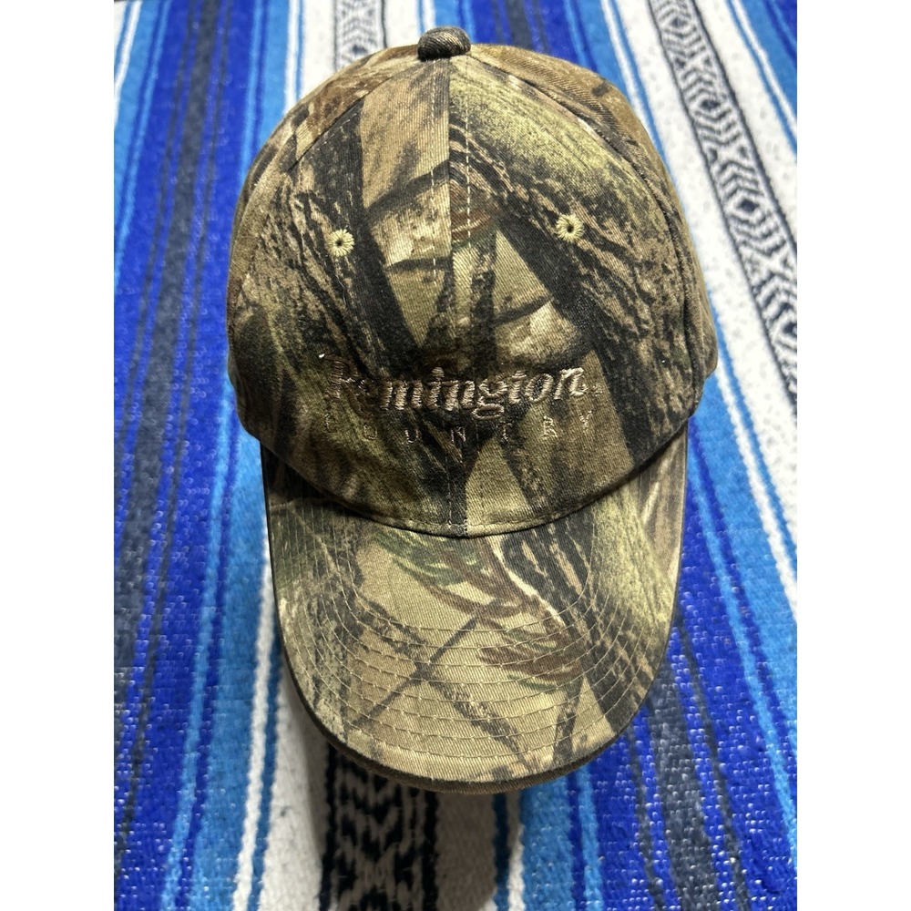 Vintage Remington Country Ammo Snapback Hunting Cap Hat Camo Outdoor Embroidered